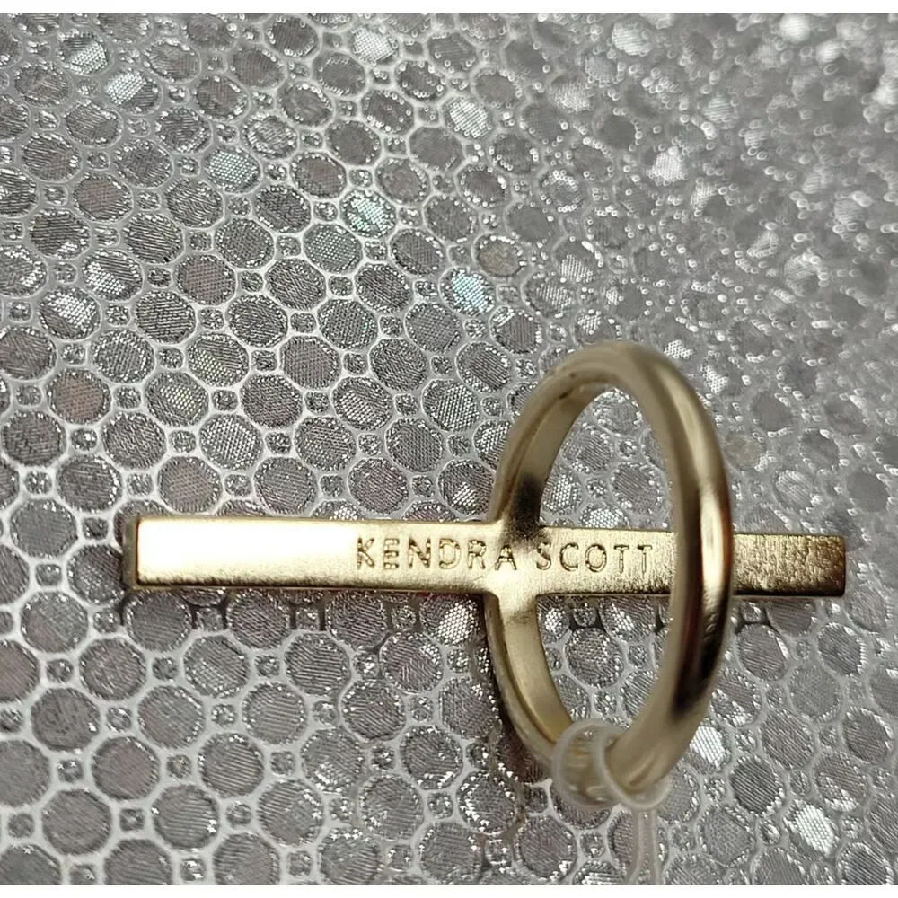 Kendra Scott Reggie Ring Kyocera Opal and Rose Gold size 6